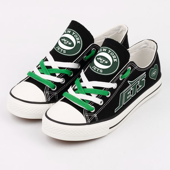 Casual printed low-top canvas shoes unisex-New York Jets - fitnfan