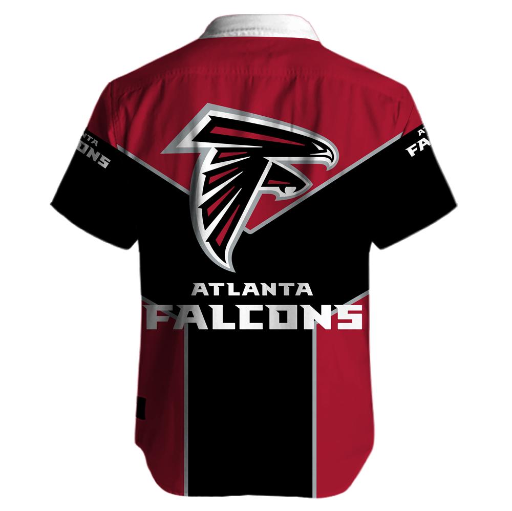 Atlanta Falcons Button Up Tee Shirt-Atlanta Falcons - fitnfan
