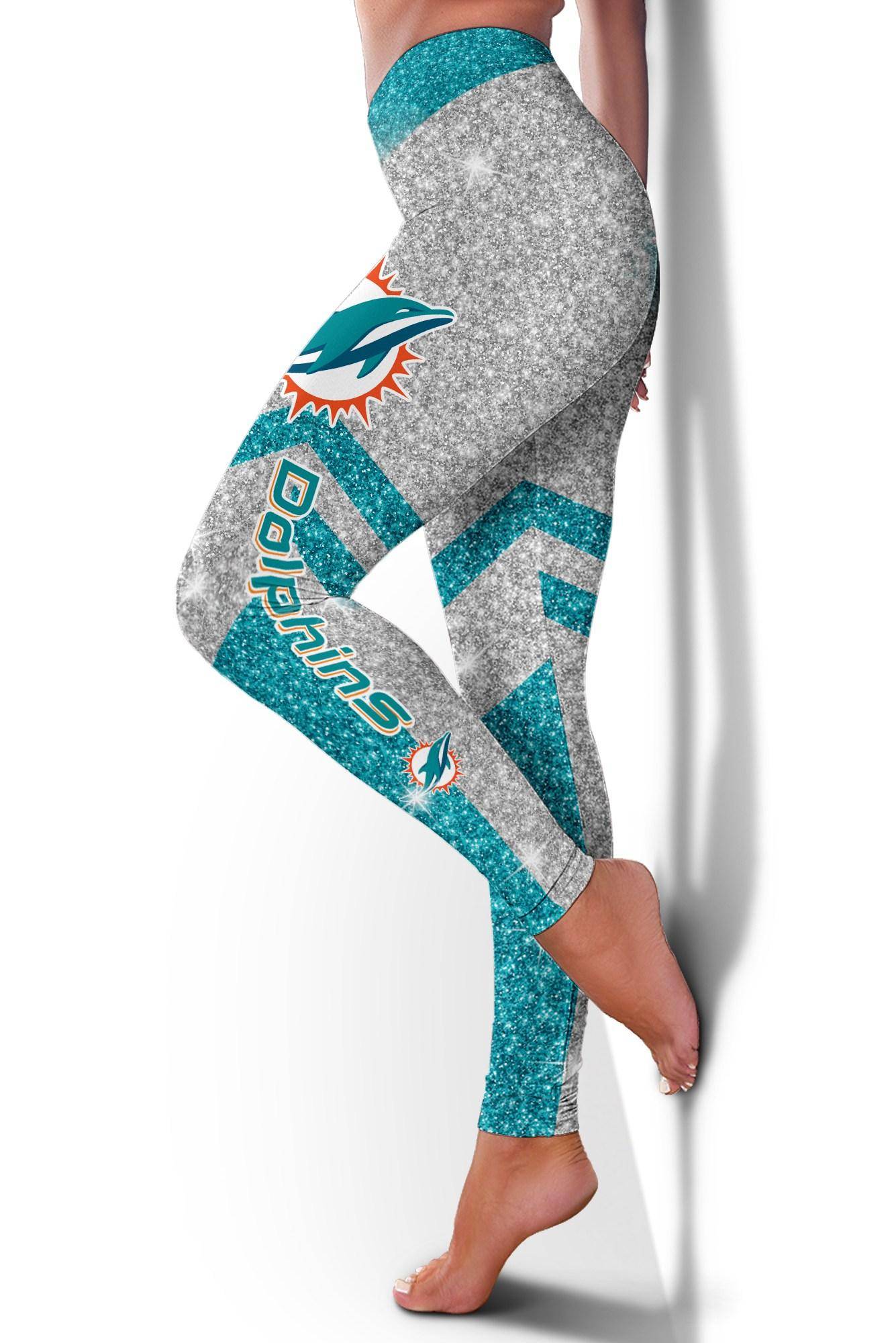 Miami Dolphins Limited Edition 3D Printed Leggings Yoga Pants-Miami Dolphins - fitnfan