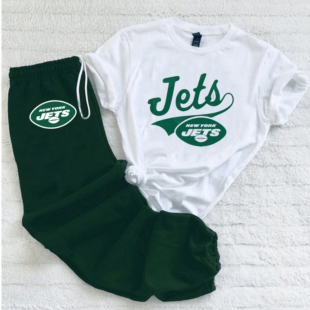 Casual loose fashion printed suit-New York Jets - fitnfan