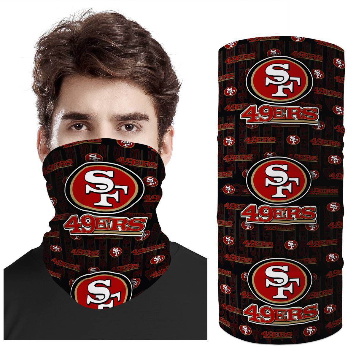 Printed dust-proof face towel-San Francisco 49ers - fitnfan