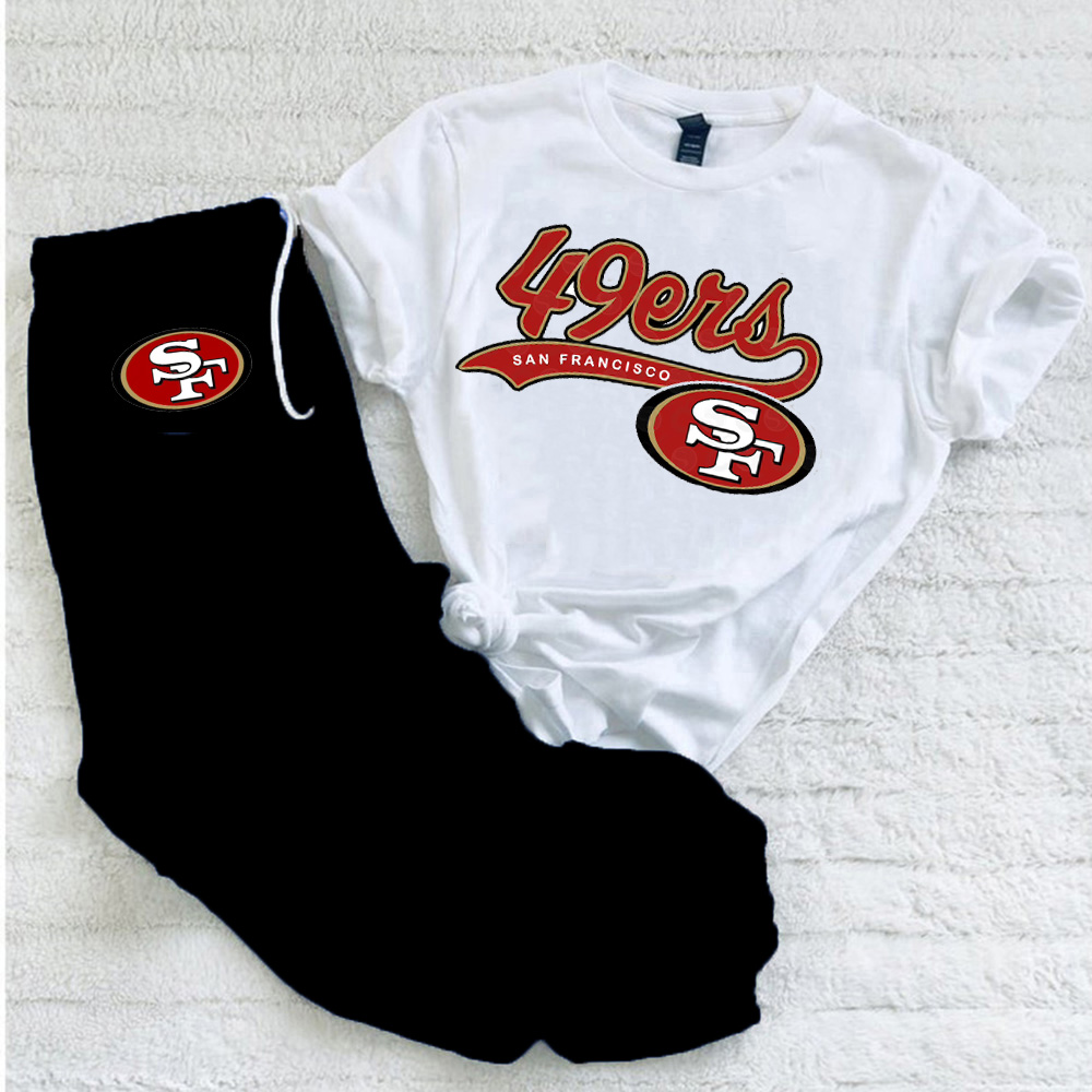 Casual loose fashion printed suit-San Francisco 49ers - fitnfan
