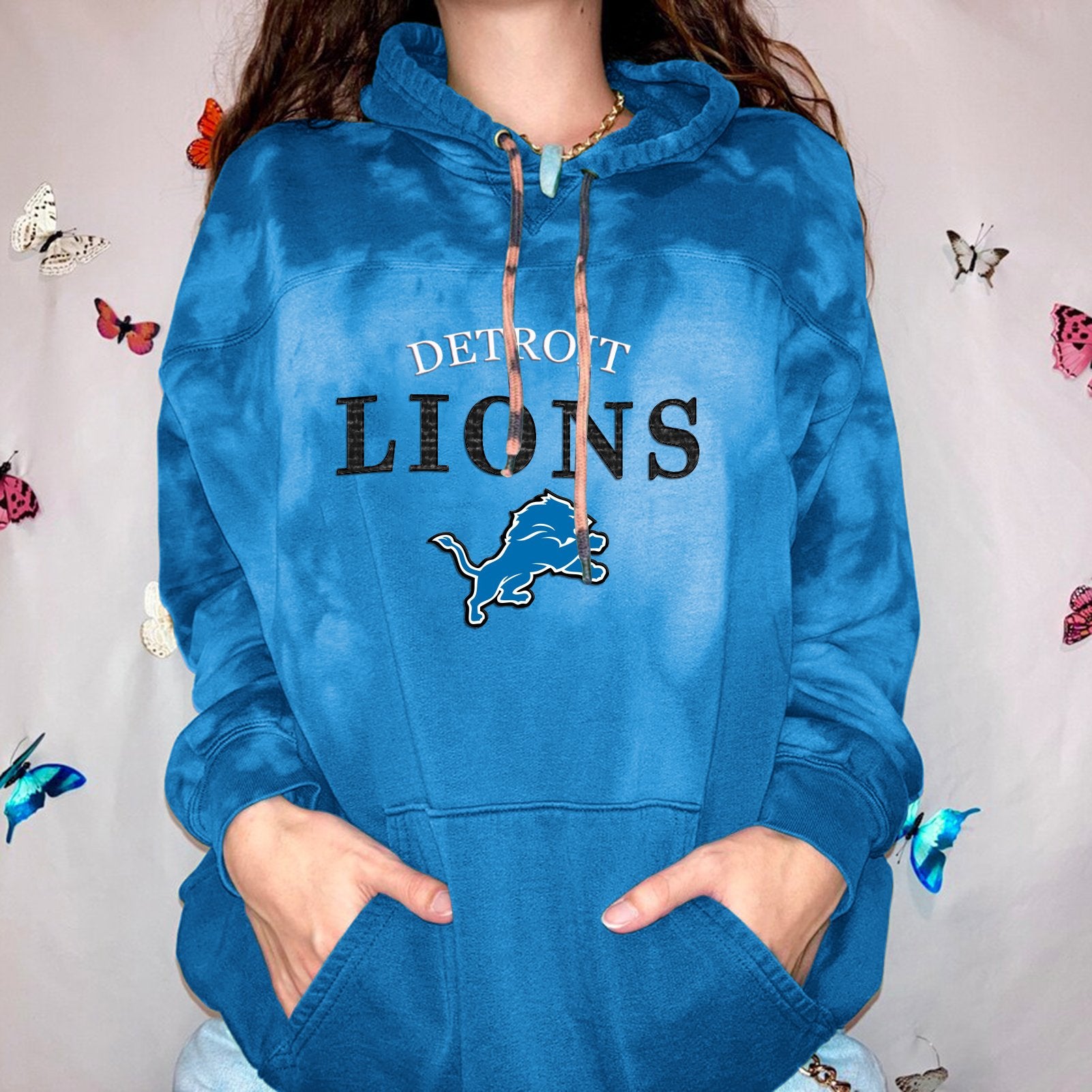 New Women Printed  Hoodie-Detroit Lions - fitnfan