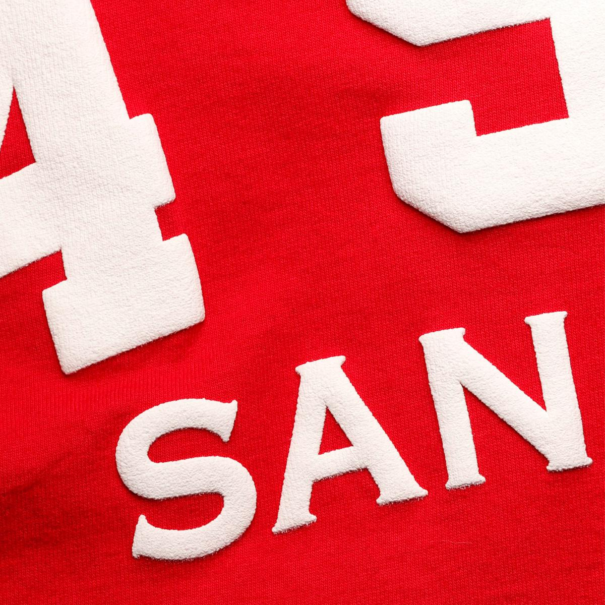Casual Loose Contrast Long Sleeve T-Shirt-San Francisco 49ers - fitnfan