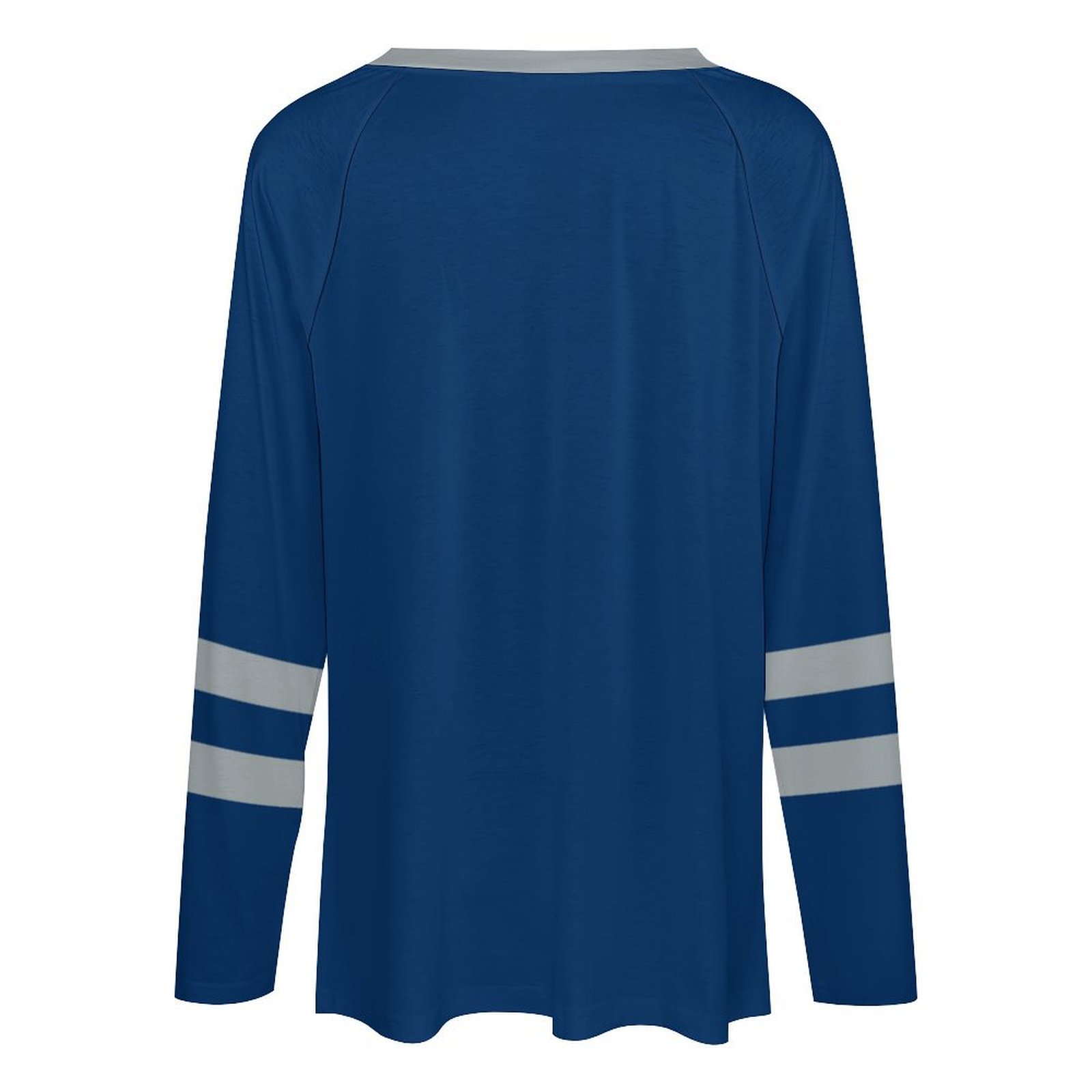 Indianapolis Colts Women's V-neck Double-layered Long-sleeved Loose T-shirt-Indianapolis Colts - fitnfan