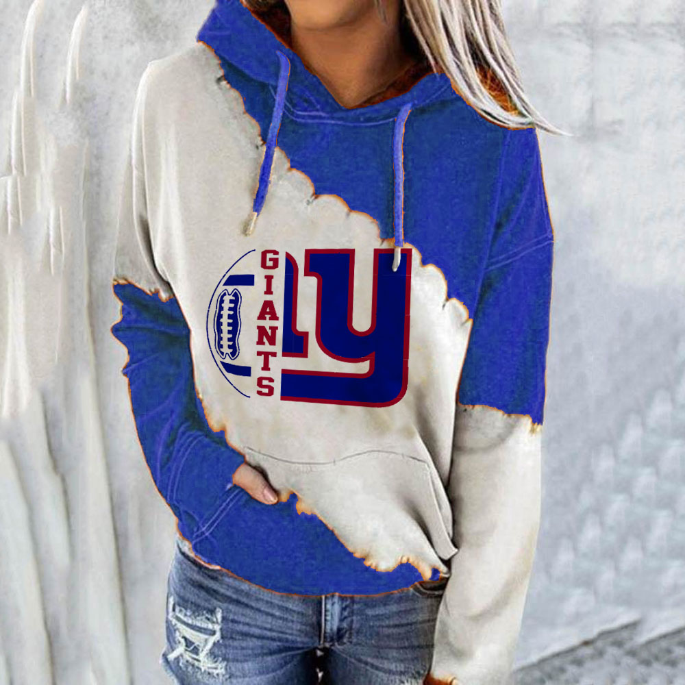 Casual printed Hoodie for men and women-New York Giants - fitnfan