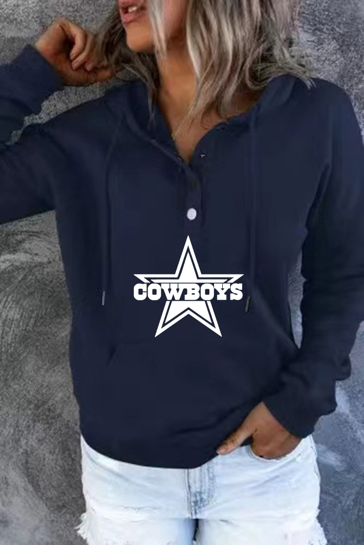 Women's printed Casual dress-Dallas Cowboys - fitnfan