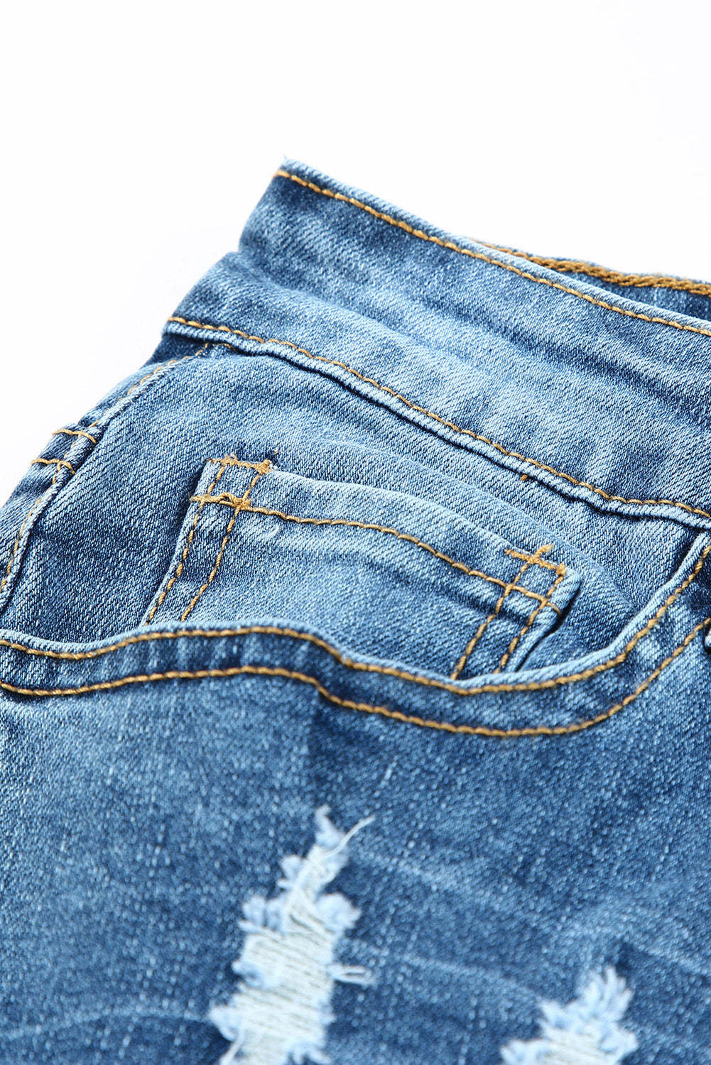 Casual fashion perforated printed jeans-Pittsburgh Steelers - fitnfan