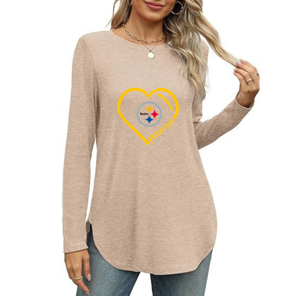 Women's sweatshirt printed Casual wear-Pittsburgh Steelers - fitnfan