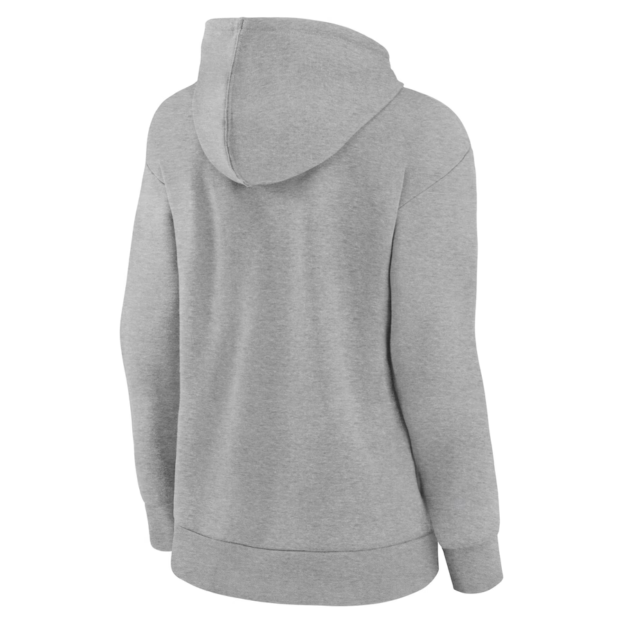 Women's Detroit Lions Gray Primary Logo Pullover Hoodie-Detroit Lions - fitnfan