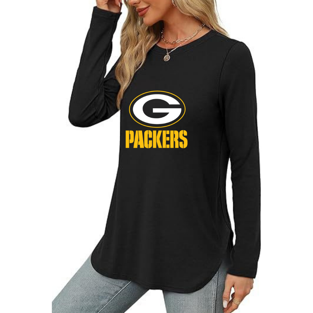 Women's sweatshirt printed Casual wear-Green Bay Packers - fitnfan