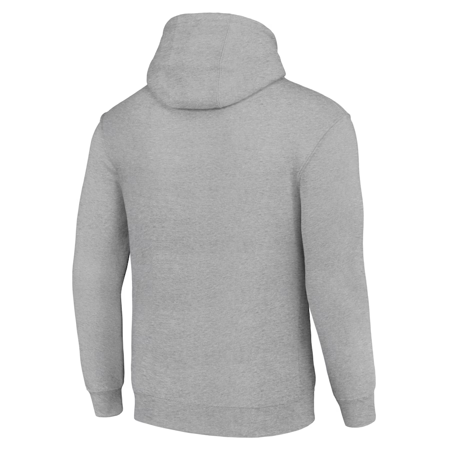 Unisex Detroit Lions Starter Heather Gray Team Mesh Print Graphic Tri-Blend Pullover Hoodie-Detroit Lions - fitnfan