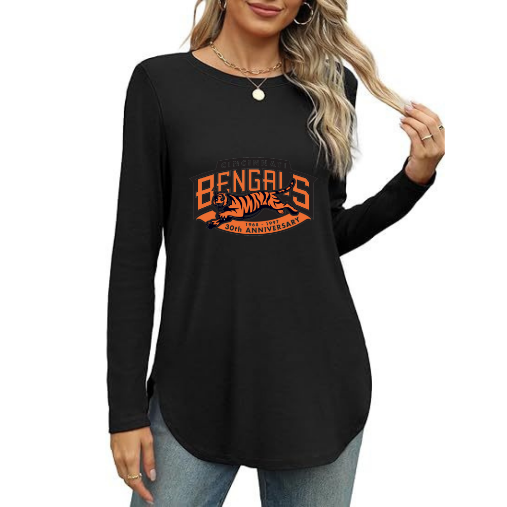 Women's sweatshirt printed Casual wear-Cincinnati Bengals - fitnfan