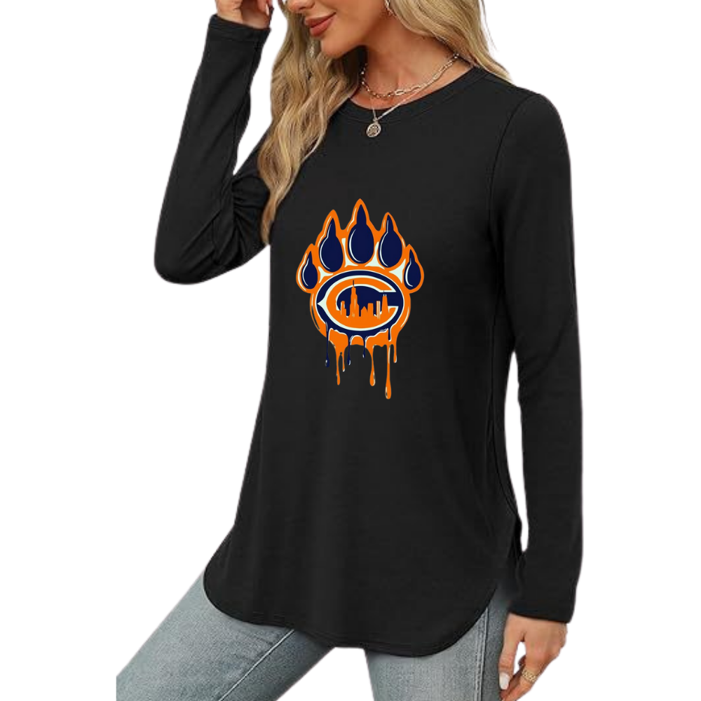 Women's sweatshirt printed Casual wear - fitnfan