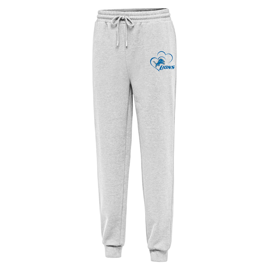 Women's Casual printed drawstring pants-Detroit Lions - fitnfan