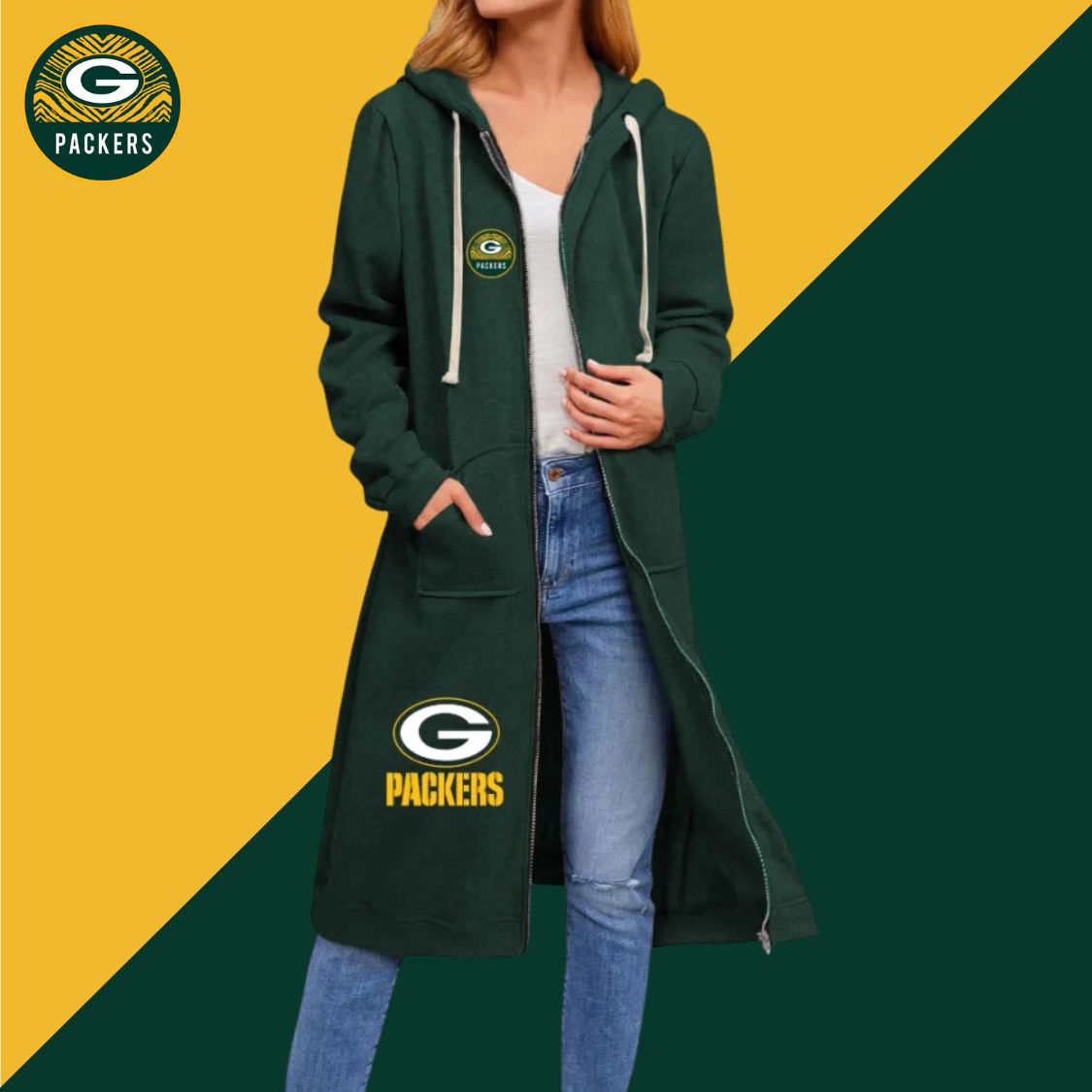 Casual Style  Jacket-Green Bay Packers - fitnfan