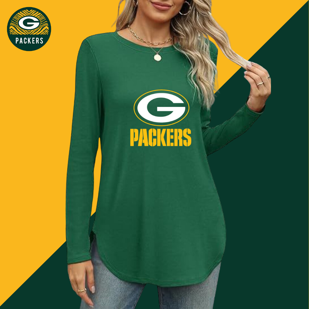 Women's sweatshirt printed Casual wear-Green Bay Packers - fitnfan