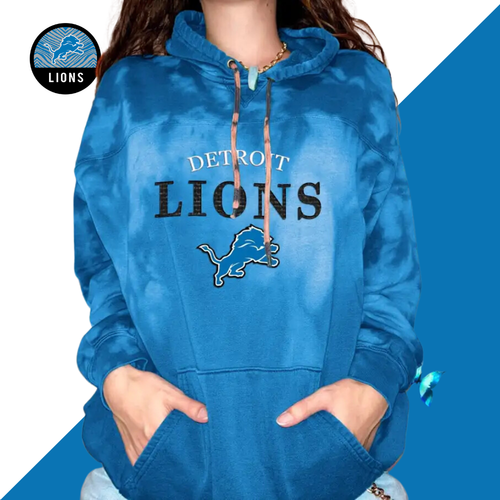 New Women Printed  Hoodie-Detroit Lions - fitnfan