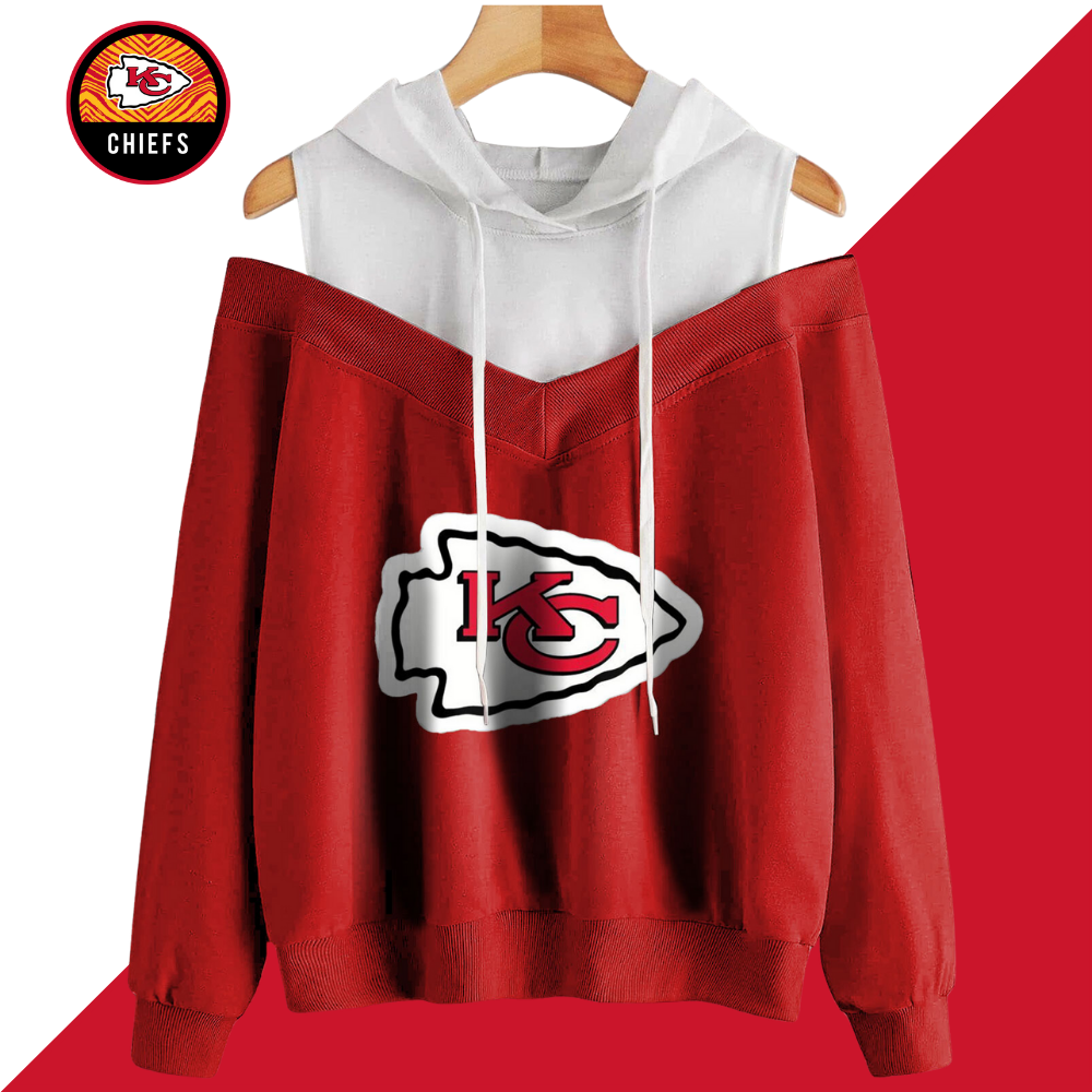 2 In 1 Colorblock Cold Shoulder Hoodie - fitnfan