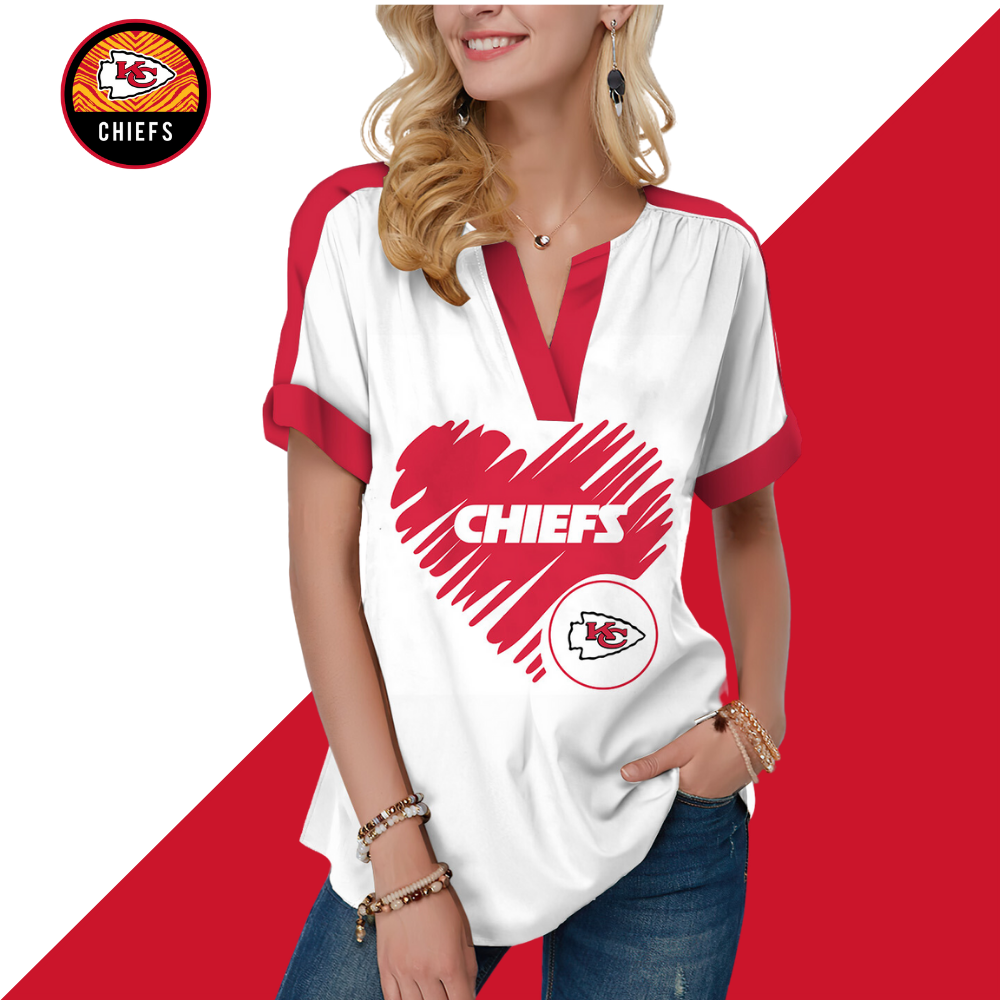 New Fashion Short Sleeve V-Neck Shirt - fitnfan