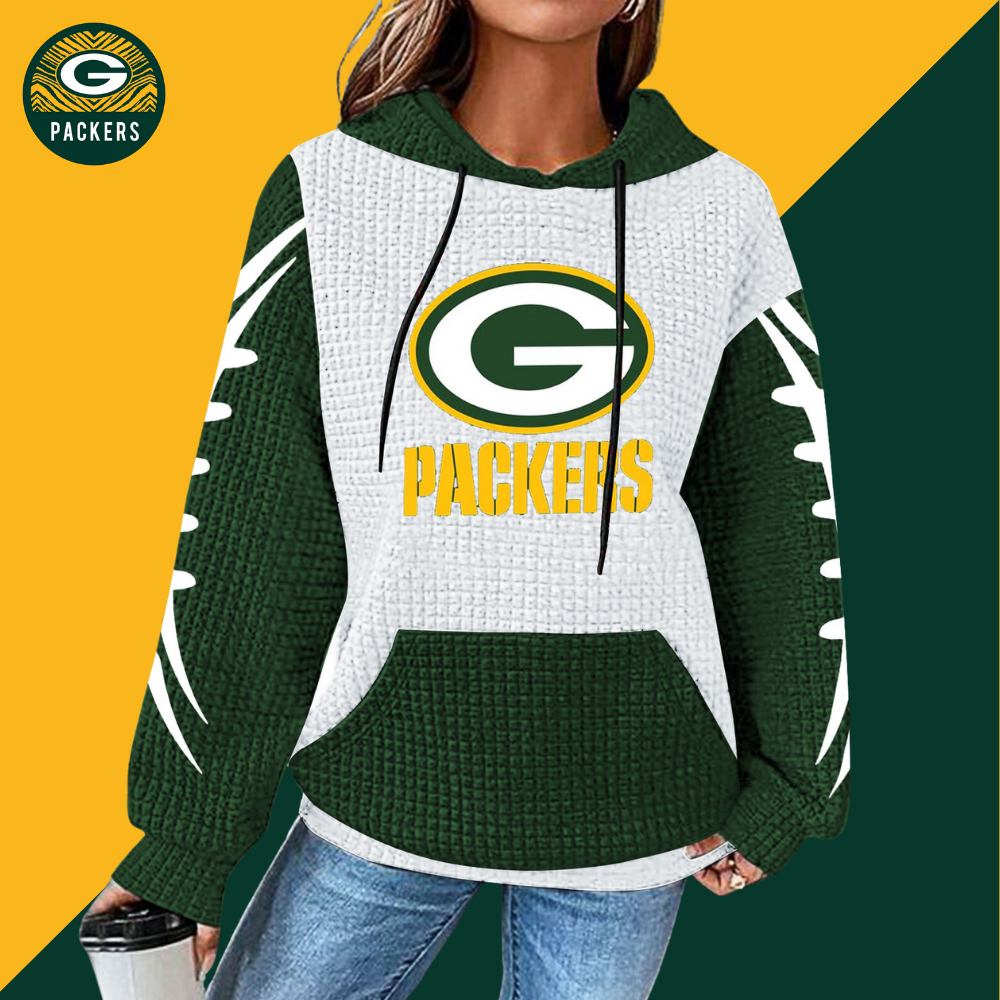 Casual printed Hoodie for men and women-Green Bay Packers - fitnfan