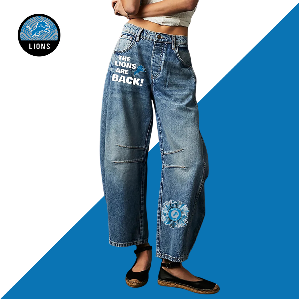 Fanswear fashion jeans-Detroit Lions - fitnfan