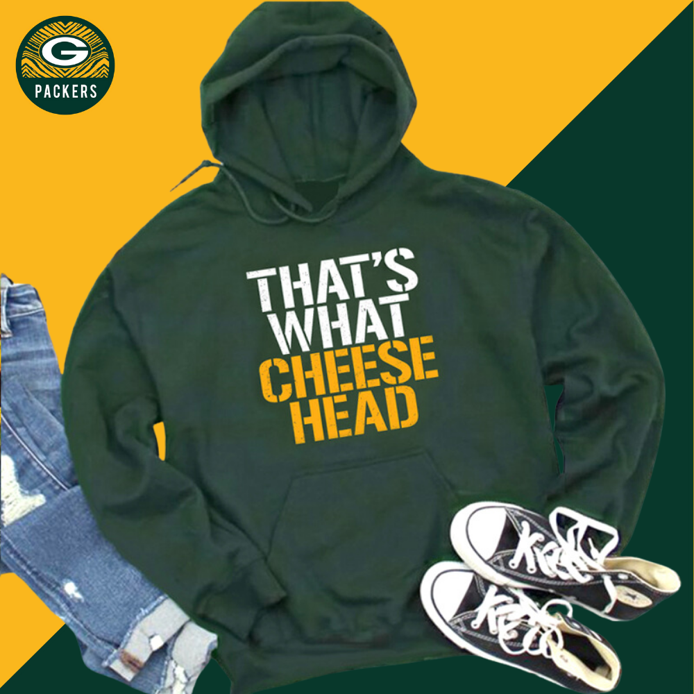 Letter print Casual pullover hoodie-Green Bay Packers - fitnfan
