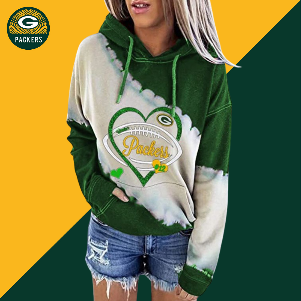 Casual splicing long sleeve Pullover-Green Bay Packers - fitnfan