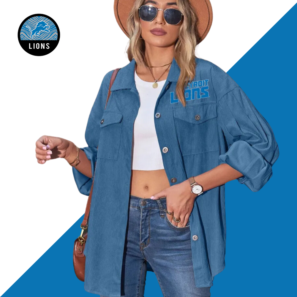 Women's printed Casual dress-Detroit Lions - fitnfan