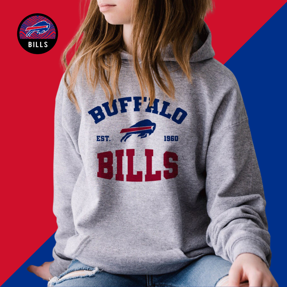 New Est 1960 Hoodies-Buffalo Bills - fitnfan