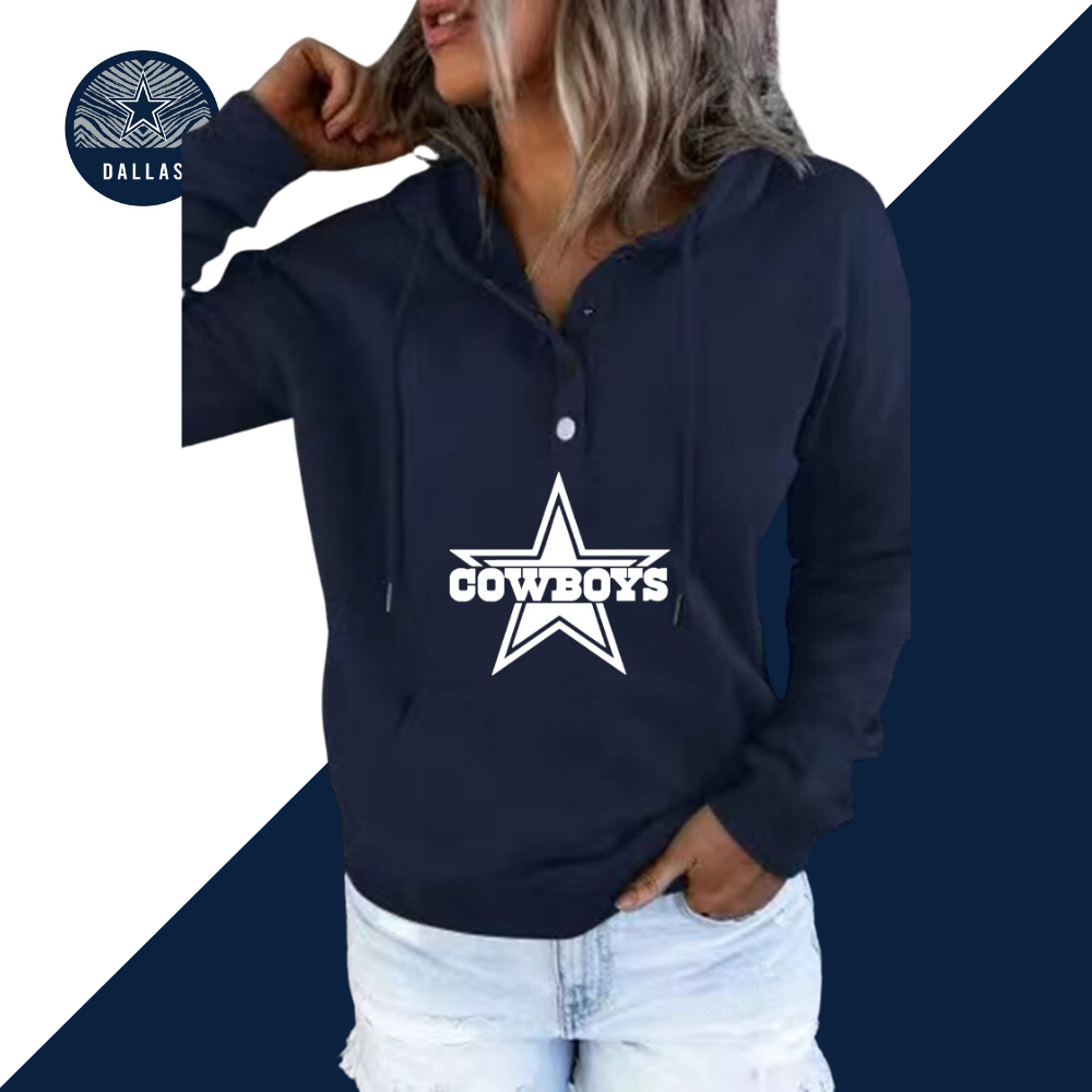 Women's printed Casual dress-Dallas Cowboys - fitnfan