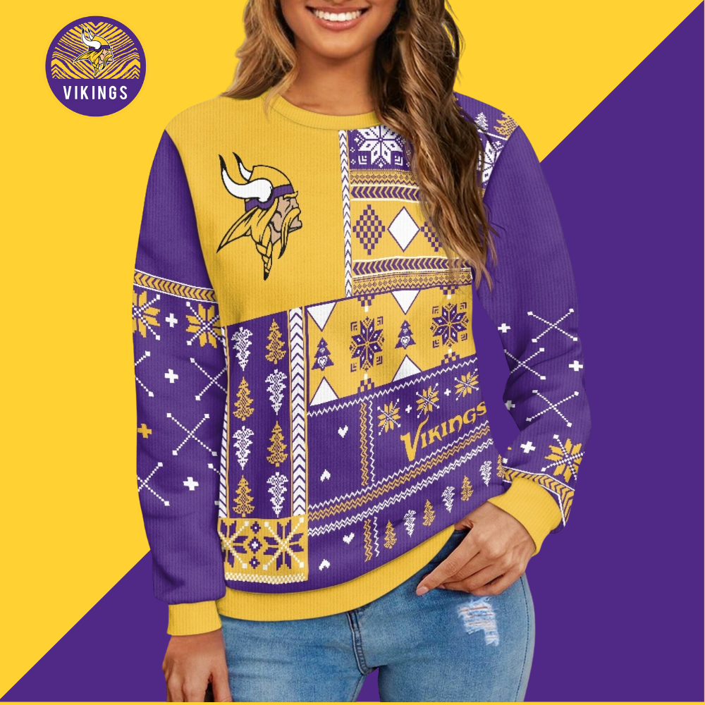 Women's Fashion Sweater-Minnesota Vikings - fitnfan