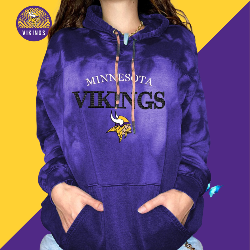 New Women Printed  Hoodie-Minnesota Vikings - fitnfan