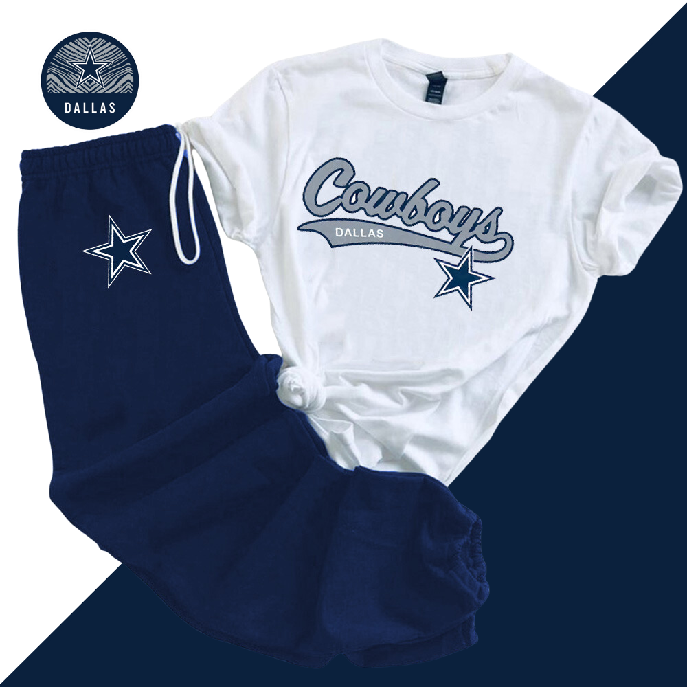 Casual loose fashion printed suit-Dallas Cowboys - fitnfan