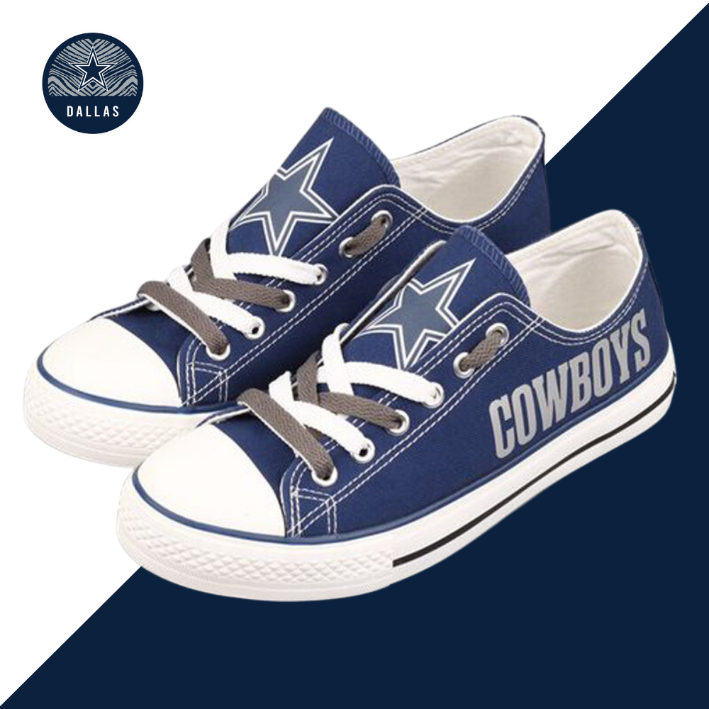 Casual printing couple's canvas shoes-Dallas Cowboys - fitnfan
