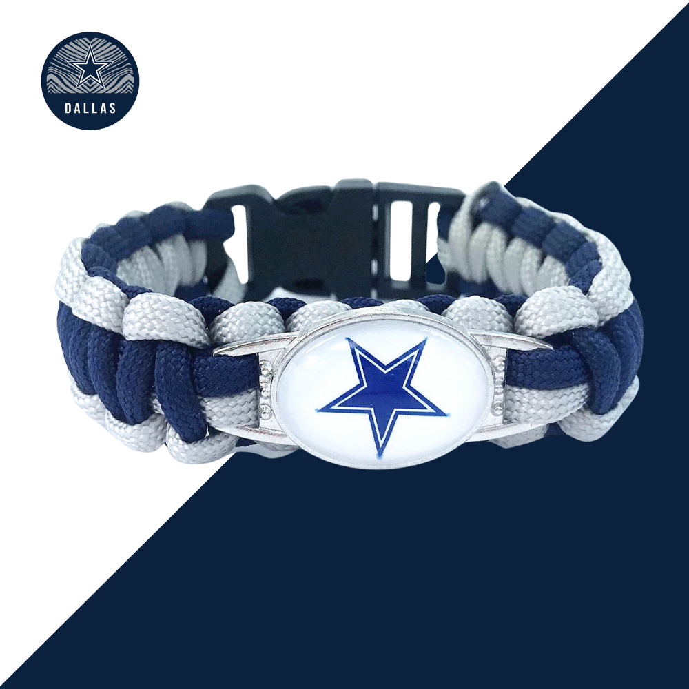 New alloy buckle umbrella cord braided bracelet bracelet-Dallas Cowboys - fitnfan