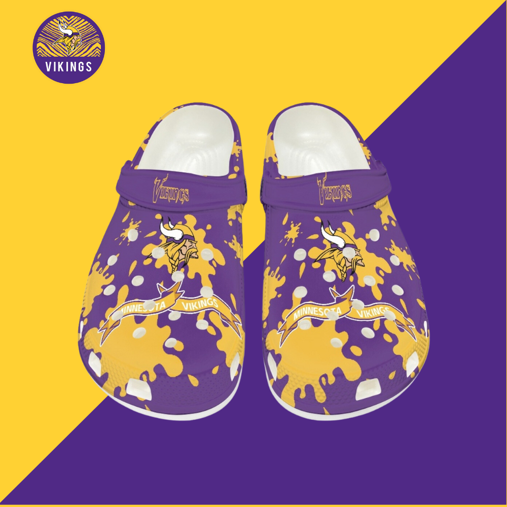 Crocs/beach shoes-Minnesota Vikings - fitnfan