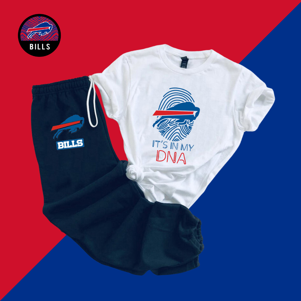 Casual loose fashion printed suit-Buffalo Bills - fitnfan