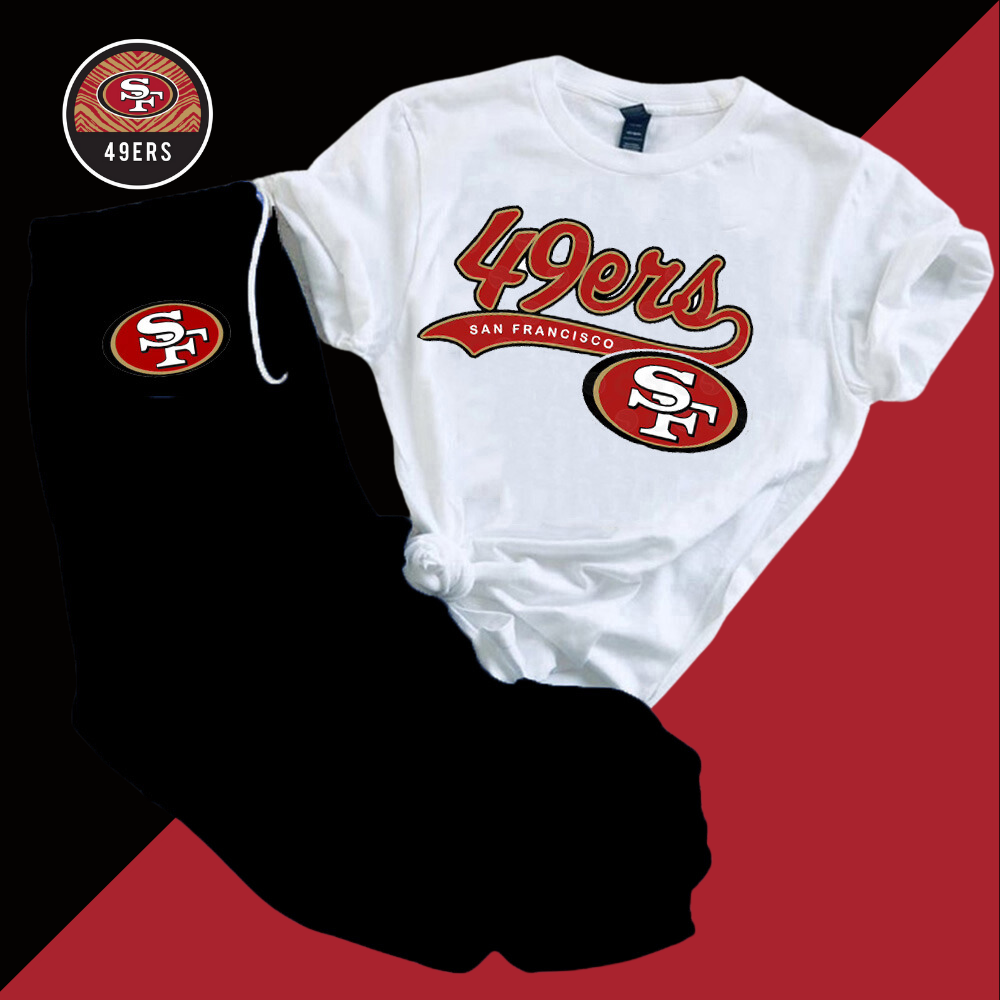 Casual loose fashion printed suit-San Francisco 49ers - fitnfan