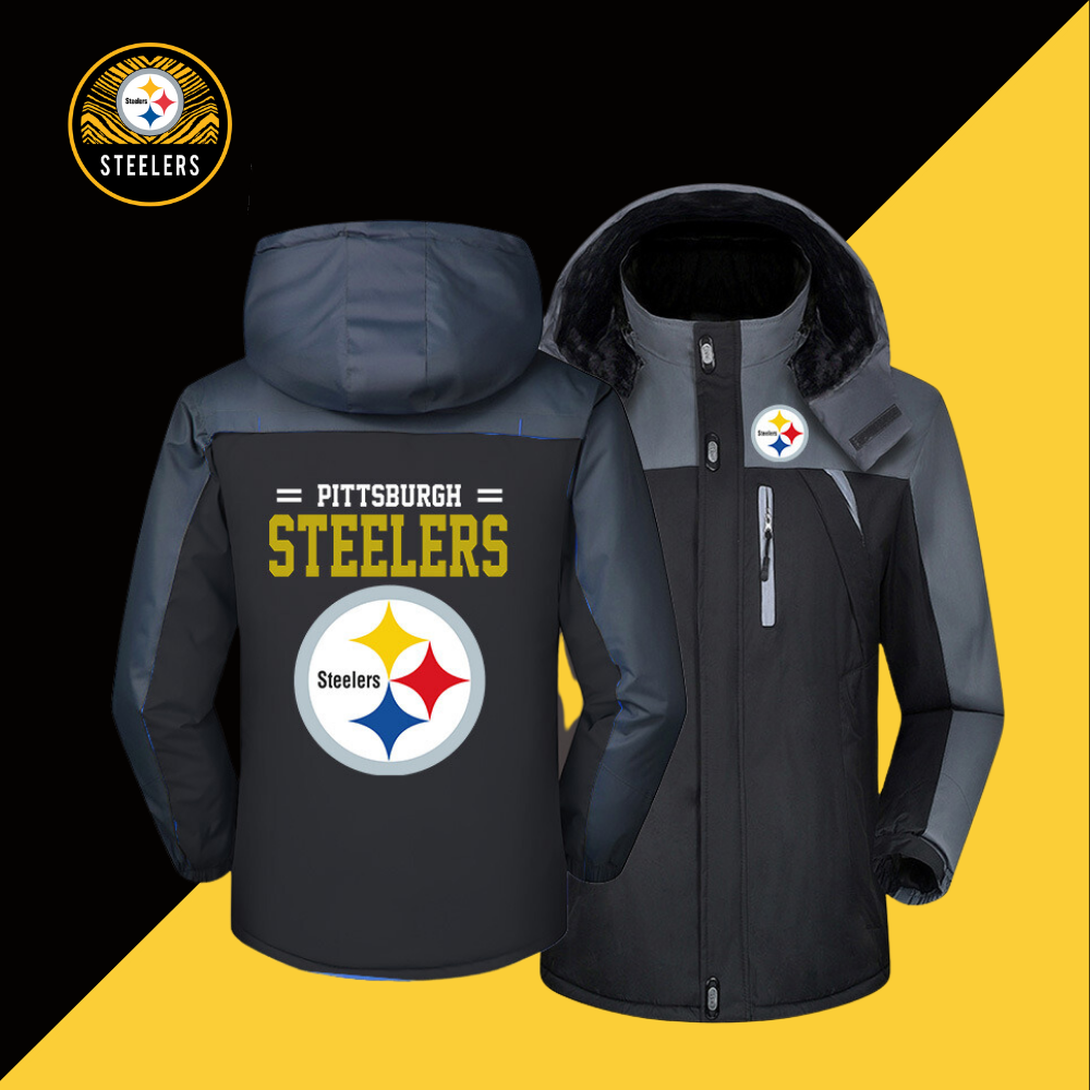 New winter fleece jacket sweater hoodie clothes-Pittsburgh Steelers - fitnfan