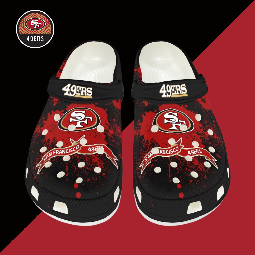 Crocs/beach shoes-San Francisco 49ers - fitnfan
