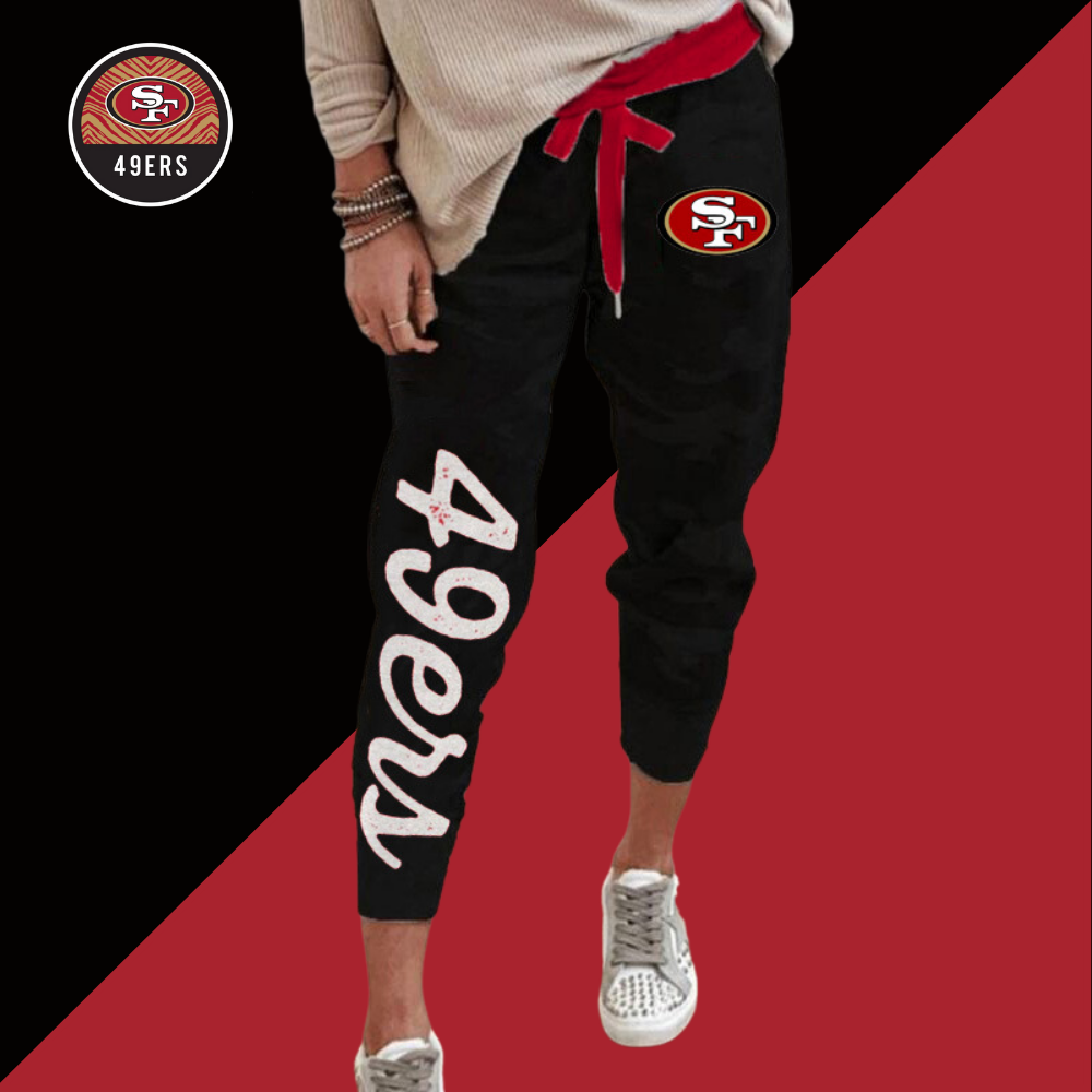 Casual printed sports pants-San Francisco 49ers - fitnfan