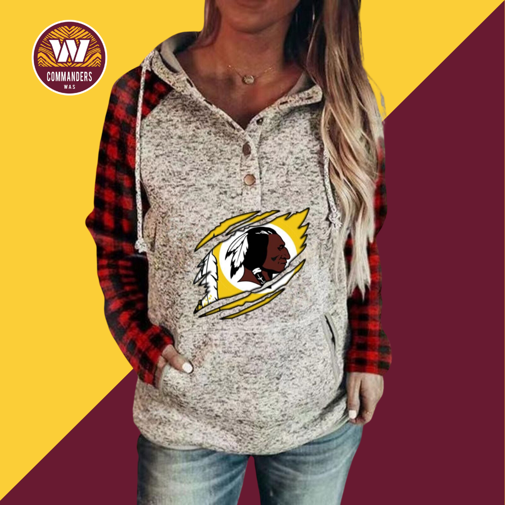 Washington Redskins 3D Printed Splicing Hoodie-Washington Commanders - fitnfan