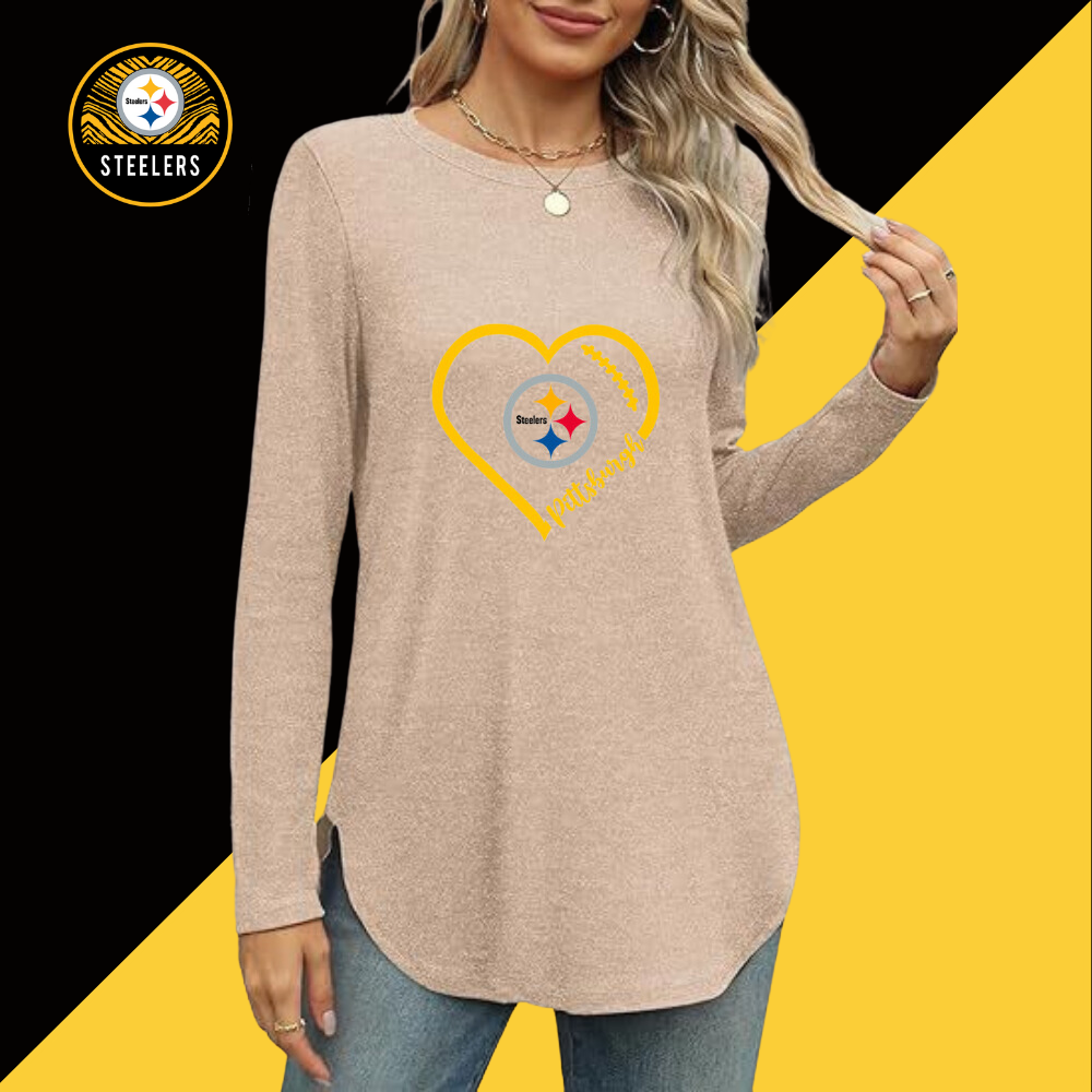 Women's sweatshirt printed Casual wear-Pittsburgh Steelers - fitnfan