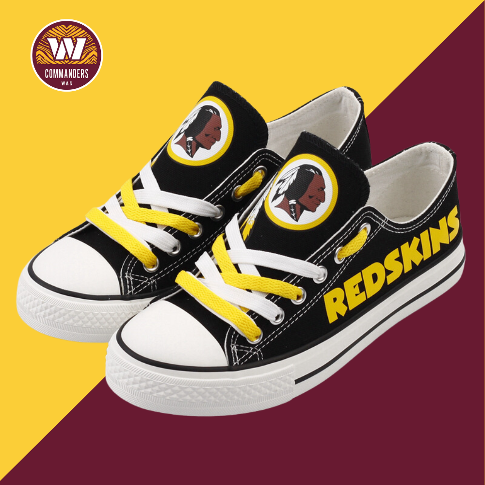 Casual printing couple's canvas shoes-Washington Commanders - fitnfan