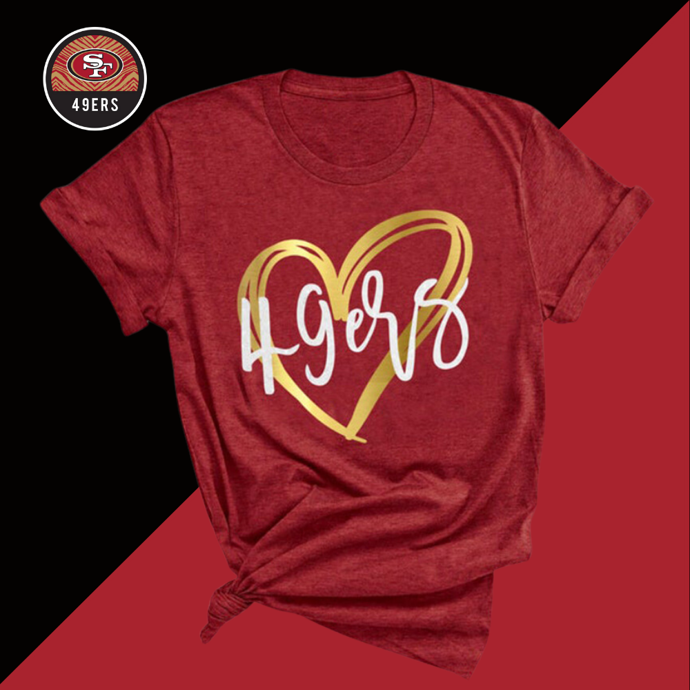 Fashion Casual unisex short sleeve T-shirt-San Francisco 49ers - fitnfan
