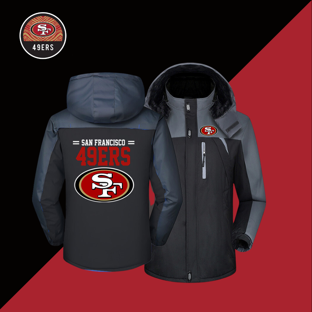 New winter fleece jacket sweater hoodie clothes-San Francisco 49ers - fitnfan