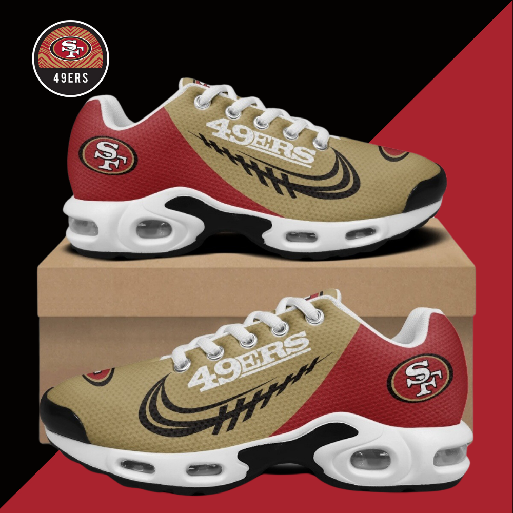 Women’s Casual Sneakers-San Francisco 49ers - fitnfan