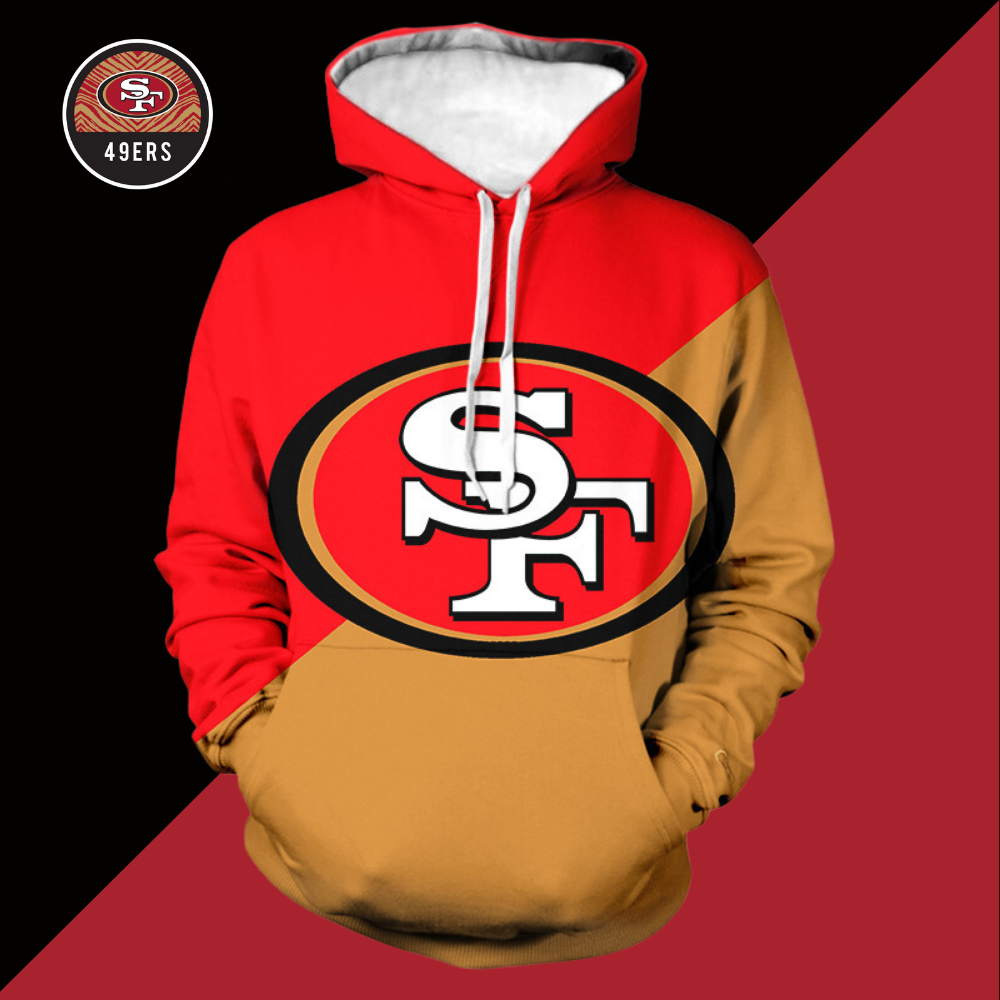 fashion back printed long sleeved Hoodie-San Francisco 49ers - fitnfan