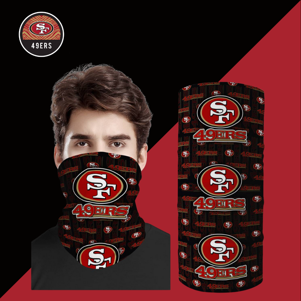 Printed dust-proof face towel-San Francisco 49ers - fitnfan
